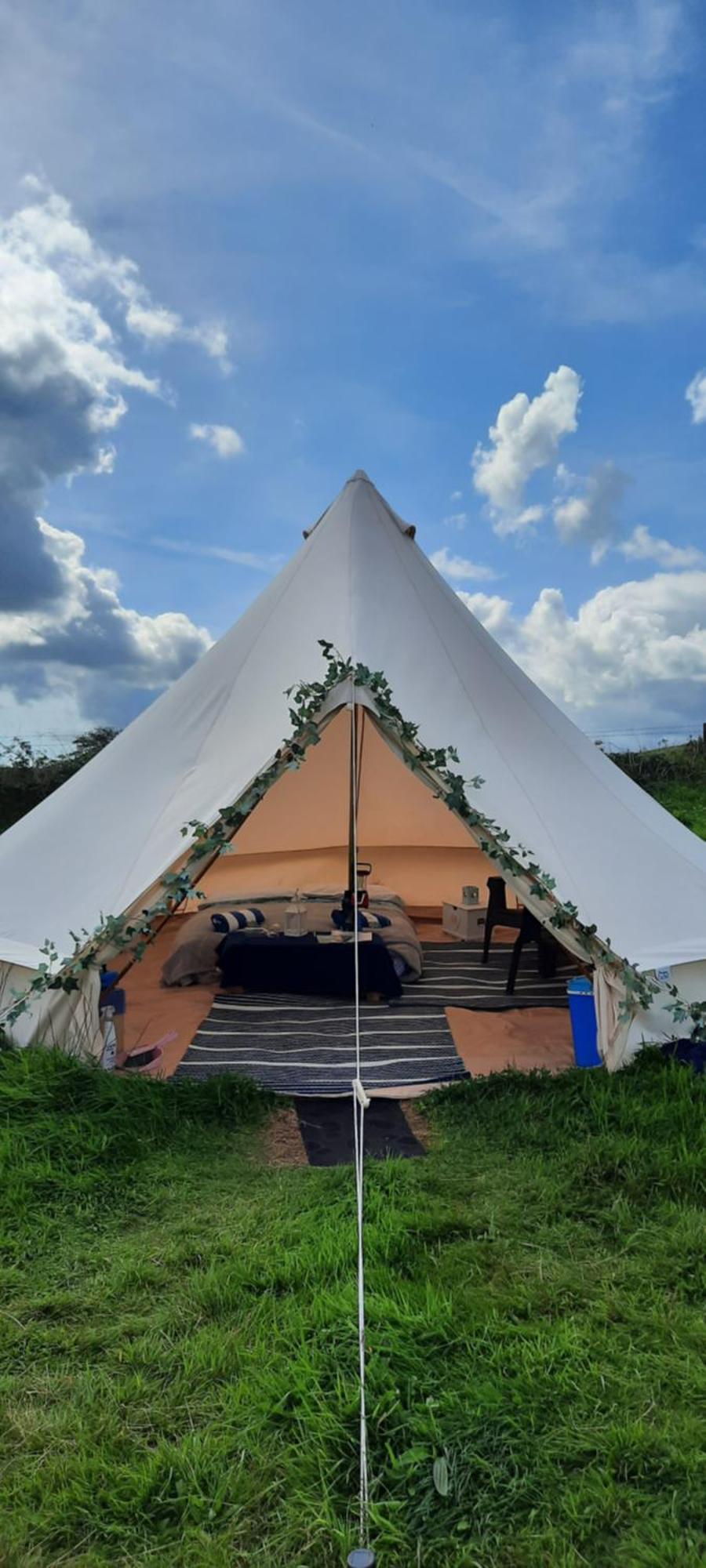 Summit Camping Kit Hill Cornwall Panoramic Views Grass Pitch From 15Pn Or Bella Bell Tent 75Pn Callington Exterior foto